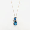 Crystal Cat Necklace with Swarovski Crystals