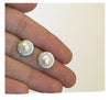 Large Silver Pearl Earrings