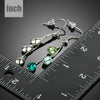Rose Gold Gypsy Earrings with Swarovski Crystal
