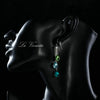 Rose Gold Gypsy Earrings with Swarovski Crystal
