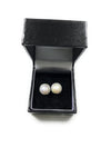 Large Silver Pearl Earrings