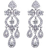 Gold Plated Drop Earrings with Swarovski Crystals