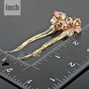 Flower Tassel Earrings With Swarovski Crystals