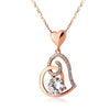 Rose Gold Plated Heart Necklace