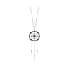 women's silver dream catcher necklace