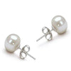 Real Pearl Handmade Bracelet & Pearl Stud Earrings