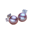 Freshwater Pearl & Swarovski Crystals Stud Earrings