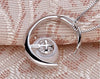 Moon Pendant Silver Necklace