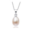 Silver Earrings and Necklace Set with Freshwater Pearls