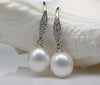 Silver Earrings and Necklace Set with Freshwater Pearls