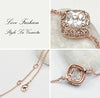 Bracelet with Swarovski Crystals 18ct Rose Gold