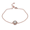Bracelet with Swarovski Crystals 18ct Rose Gold