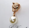 Leopard Desire Earrings with Swarvoski Crystals