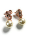 Leopard Desire Earrings with Swarvoski Crystals