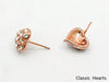 Classic Heart Earrings with Swarovski Crystals