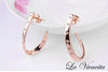 Glam Loop Earrings with Swarovski Crystals