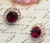 Elegant Ruby Earrings