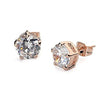 Stud Earrings Swarovski Crystal 18ct Rose Gold Plated