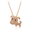 women's dog gold chain