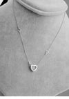 Platinum Plated Adore Necklace with Swarovski