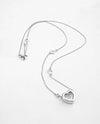 Platinum Plated Adore Necklace with Swarovski