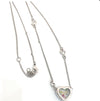 Platinum Plated Adore Necklace with Swarovski