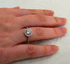 Sparkling Halo Ring with Swarovski Crystals