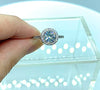 Sparkling Halo Ring with Swarovski Crystals