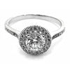 Sparkling Halo Ring with Swarovski Crystals