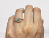 Sparkling Halo Ring in Rose Gold
