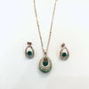 Angelic Earrings and Necklace Set with Swarovski Crystal