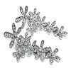 women's dazzling flower drop earrings