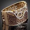 Leopard Crown Bracelet with Swarovski Crystals
