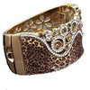 Leopard Crown Bracelet with Swarovski Crystals