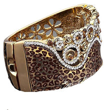  Leopard Crown Bracelet with Swarovski Crystals