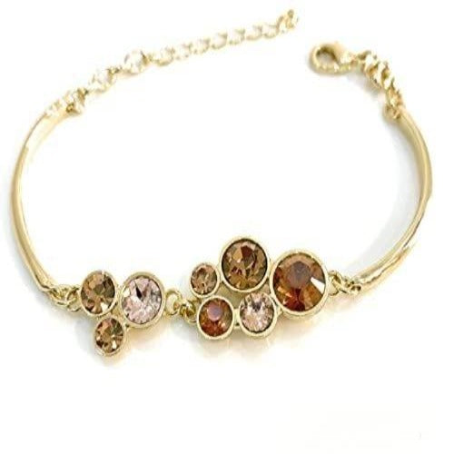 Adjustable Amber Swarovski Bracelet