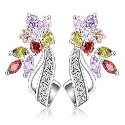 Colours of Life Stud Earrings with Swarpvski Crystals