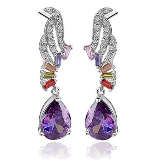 Oval swarovski Drop Earrings