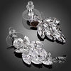 Butterfly Drop Earrings With Swarovski Crystal