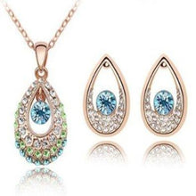  Angelic Earrings and Necklace Set with Swarovski Crystal