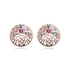 Enchant Round Earrings With Swarovski Earrings