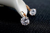 Minimal Diamond Crystal Earrings