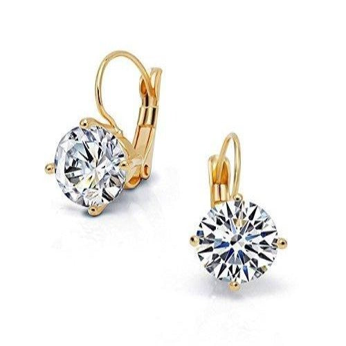 Minimal Diamond Crystal Earrings