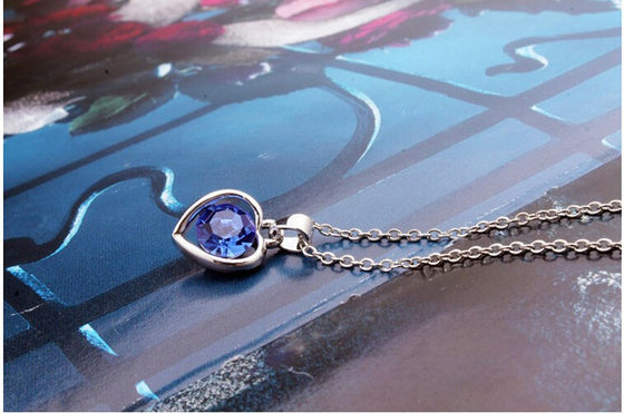 Sparkle Heart Jewellery Set - White Gold