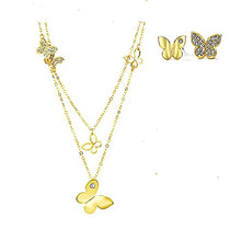  Multilayerd Set With Swarovski Crystals