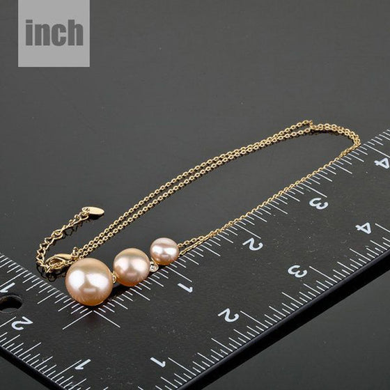 Eternity Necklace with Swarovski Crystals and Gold Plating