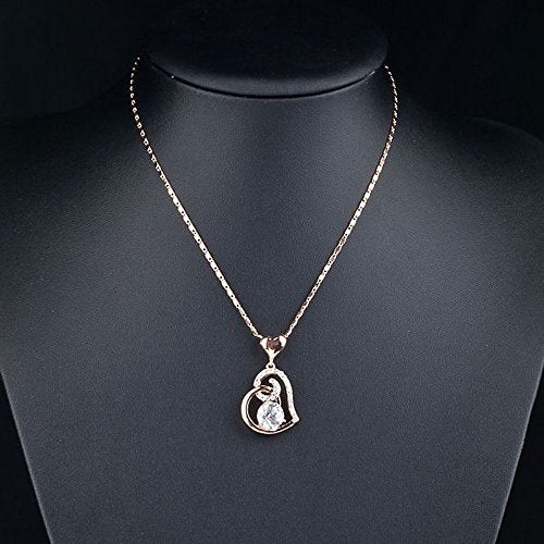 Rose Gold Plated Heart Necklace