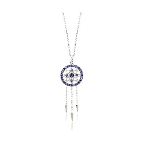 women's silver dream catcher necklace