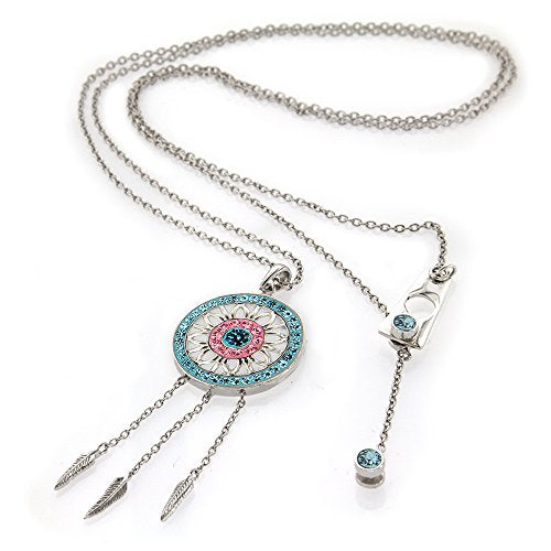 Dreamcatcher Necklace With Swarovski Crystals
