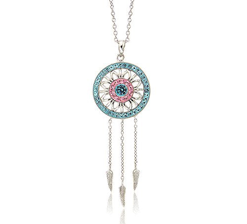 Dreamcatcher Necklace With Swarovski Crystals